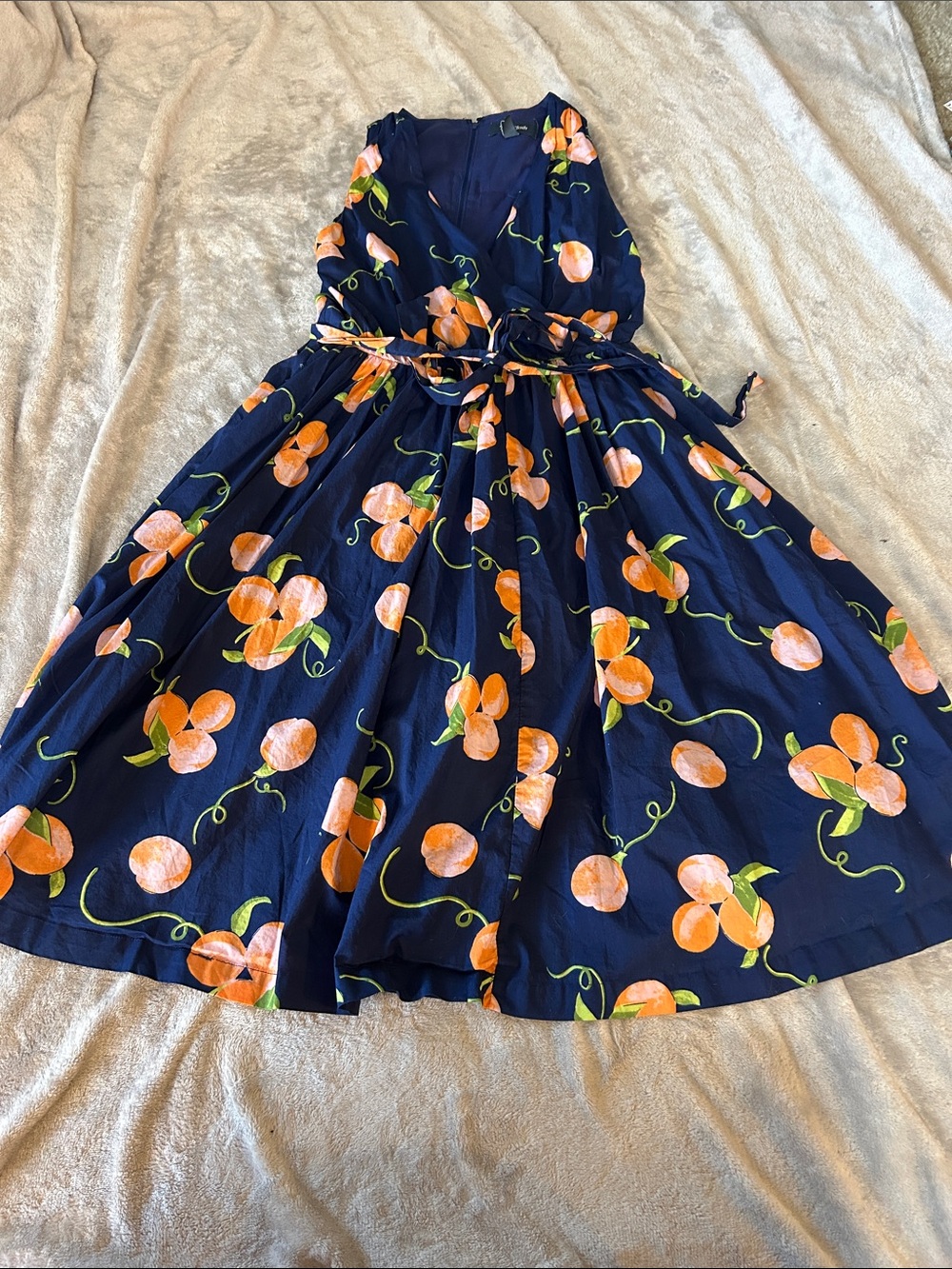 ModCloth instant energy peach sleeveless dress